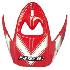 Spada Peak For Edge Red / White Helmet