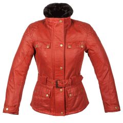 Spada Hartbury Ladies Waxed Cotton Jacket Red