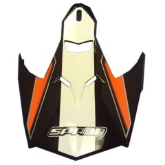 Spada Peak For Intrepid Mirage Black / Orange / White Helmet