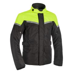 Spartan Long Waterproof Textile Jacket Black / Fluo Yellow