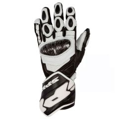 Spidi Carbo 7 CE Leather Gloves White / Black