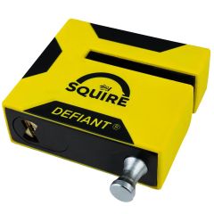 Squire Defiant Disc Lock Yellow With Reminder Cable - 25mm
