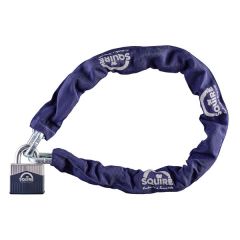 Squire Warrior Max 65mm Padlock & 10mm Chain Blue