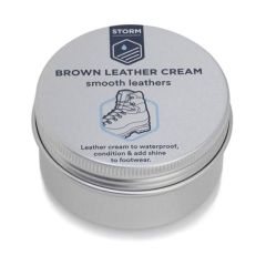Storm Leather Footwear Cleaning Care Cream Brown
