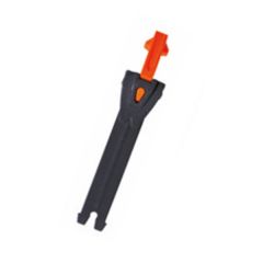 TCX Toothed Band & Aluminium Puller Black / Fluo Orange For Boots - 12.5 cm