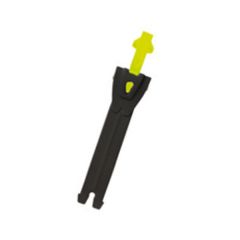 TCX Toothed Band & Aluminium Puller Black / Fluo Yellow For Boots - 12.5 cm