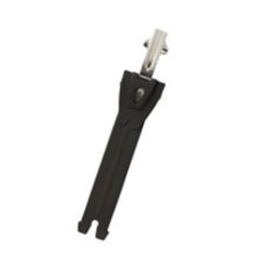 TCX Toothed Band & Aluminium Puller Black / Silver For Boots - 12.5 cm