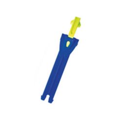 TCX Toothed Band & Aluminium Puller Bright Blue / Fluo Yellow For Boots - 12.5 cm