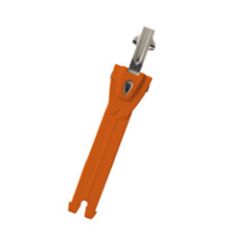 TCX Toothed Band & Aluminium Puller Orange / Silver For Boots - 12.5 cm