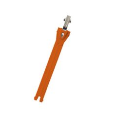 TCX Toothed Band & Aluminium Puller Orange / Silver For Boots - 17 cm