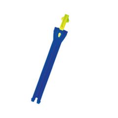TCX Toothed Band & Aluminium Puller Royal Blue / Fluo Yellow For Boots - 17 cm