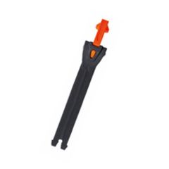 TCX Toothed Band & Aluminium Puller Black / Fluo Orange For Boots - 15 cm
