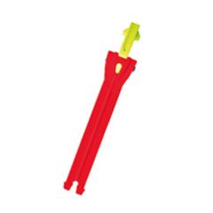 TCX Toothed Band & Aluminium Puller Red / Fluo Yellow For Boots - 15 cm