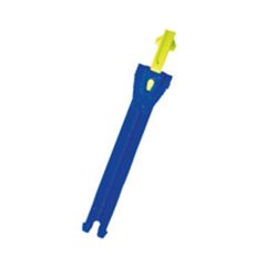 TCX Toothed Band & Aluminium Puller Royal Blue / Fluo Yellow For Boots - 15 cm