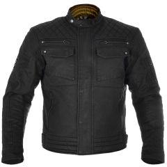 Oxford Hardy Waxed Cotton Jacket Black