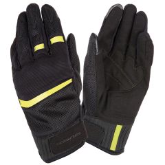 Tucano Urbano Penna Summer Mesh Textile Gloves Black / Fluo Yellow