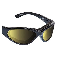 Ugly Fish Glide Sunglasses Matt Black With Photochromic Yellow Lenses