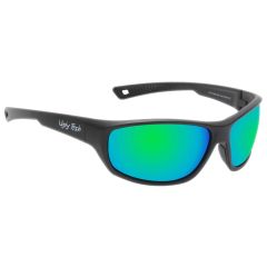 Ugly Fish RS1774 Sunglasses Matt Black With Revo Green Lenses