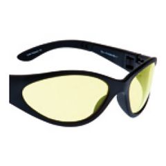 Ugly Fish Slim Sunglasses Matt Black With Yellow Lenses