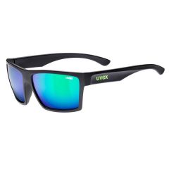 Uvex LGL 29 Sunglasses Black With Green Lenses