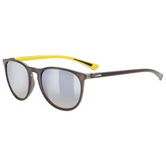 Uvex LGL 43 Sunglasses Matt Black With Mirror Silver Lenses