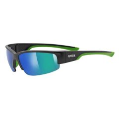 Uvex SP 215 Sunglasses Matt Black / Green