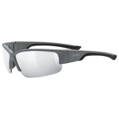 Uvex SP 215 Sunglasses Matt Grey With Mirror Silver Lenses