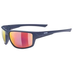 Uvex SP 230 Sunglasses Matt Blue With Red Lenses