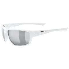 Uvex 230 Sportstyle Sunglasses Matt White With Smoke Lenses