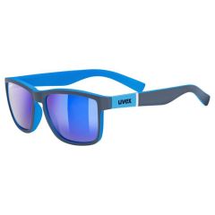 Uvex LGL 39 Sunglasses Matt Grey With Mirror Blue Lenses