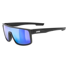 Uvex LGL 51 Sunglasses Matt Black With Mirror Green Lenses
