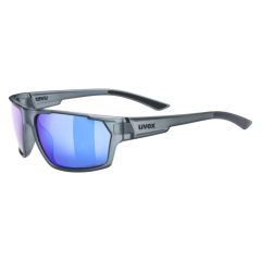 Uvex SP 233 Sunglasses Matt Smoke With Polarised Blue Lenses