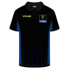 VR46 Yamaha Polo T-Shirt Black