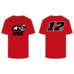 VR46 Maverick Vinales T-Shirt Red / Black