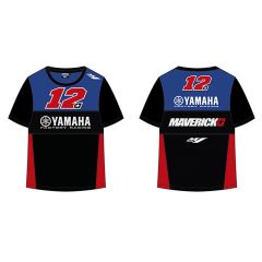 VR46 Yamaha Vinales Kids T-Shirt Black / Blue / Red