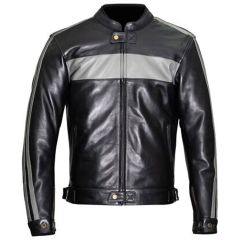 Weise Cabot Leather Jacket Black / Grey